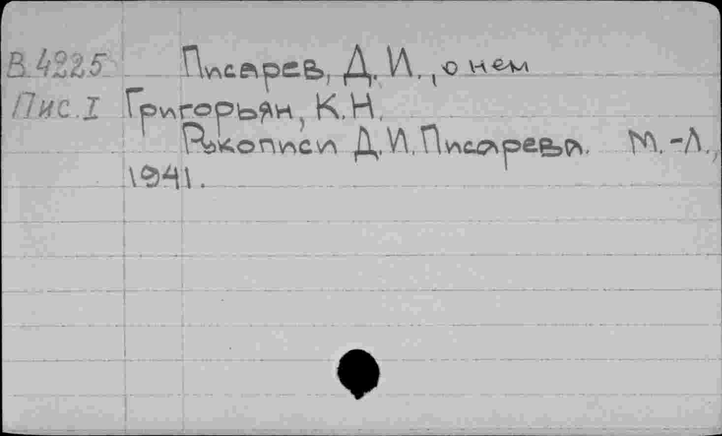 ﻿Д. V\,
Пис.1. Гр\лгорь^н) K.H,
РдАОП^СУЛ Д.У\,П\ЛС4АРе.&5^.	№, "Л.,
:\<М\________	__!	___J